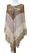 Handmade Comfortable Poncho Vintage Inspired - Open Weave Crochet Masterpiece - Toffee Latte (100% Crocheted By Hand/large)