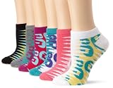 Steve Madden Legwear Womens 6 Pack Animal Low Cut