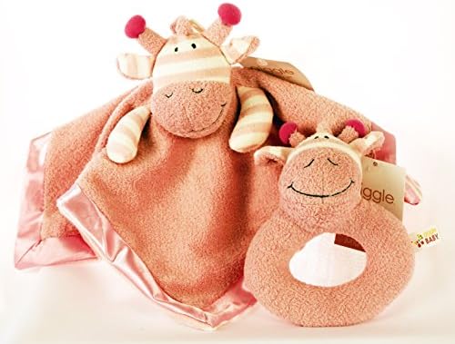 Gigglebaby Gabi Giraffe Jungle Friends Snuggle Security Blanket &amp; Matching Rattle