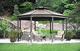 ガゼボ 【1台限り格安販売】ガゼボ OCTAGONAL GAZEBO 屋外用サンブレラ 小屋 オクタゴナル ガゼボ 庭 diy 4.4m x 4.8m x 高さ3.2m　あづまや