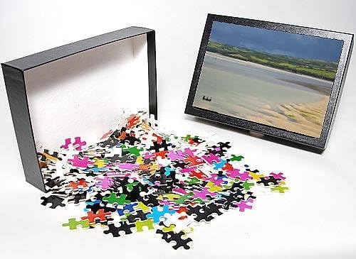 Photo Jigsaw Puzzle of Small boats in the River Camel estuary near the Town bar sand bar, Padstow