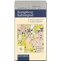 Stadtplan K�nigsberg Kaliningrad 1 : 15 000. Russisch-deutsch mit Stra�enverzeichnis (Rautenberg)