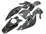 KAWASAKI CARBON FIBER PLASTIC KLX DRZ KLX110 110 KX FAIRING BODY KIT (PSKWSK-KLX100-CF7)