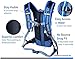 Hydration Pack Bike Backpack with 50 Oz / 1.5L BPA-Free Bladder for Running, Ski, Hiking, Bike. Great Lightweight Day Pack Bag Fits Men Women Kids with Chest Size 27