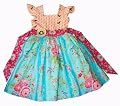 Hopscotch Designs Charlotte Dress, Bluebird, 12-24 Months