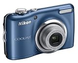 Nikon Coolpix L23 Digital Camera – Blue (10MP, 5x Optical Zoom) 2.7-inch LCD Picture