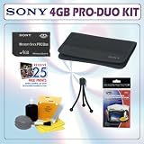 Electronics : Sony 4GB Memory Stick Pro Duo Memory Card + Accessory Kit