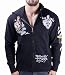 ED HARDY Christian Audigier Tattoo Flocked Mens Hoodie