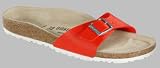 Produkt-Bild: Birkenstock Slipper ''Madrid'' aus Birko-Flor in mohn mit normalem Fussbett