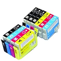 SH Non-OEM Ink Cartridge SCIS for Epson 126 T1261 T1262 T1263 T1264 WorkForce 520 630 633 635 840 60 435 545 645 845 Printers - 10 Pack