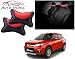 Auto Pearl - Premium Make Black and Red Designer Car Neck Rest Pillow For - Maruti Suzuki Vitara Brezza RS.285.00