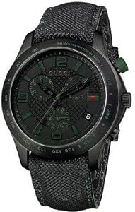 Gucci G-Timeless Black Dial Chronograph Mens Watch YA126225