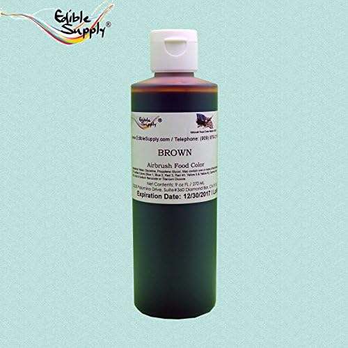 Edible Supply Brown Airbrush Food Color - 9 oz