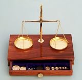 200-Gram Capacity Balance Scale in Hardwood Case