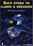 Sach gysgu yn llawn o greision