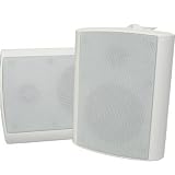 New Indoor or Outdoor Weatherproof HD Mountable White Speaker Pair TS425ODW
