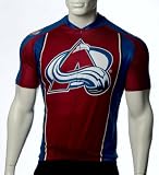 NHL Colorado Avalanche Men's Cycling Jersey, Red, Small