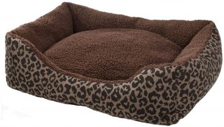 AlphaPooch CUD-2026-S-2BV6 Cuddler Bolster Bed Coco Jaguar, 20 x 26 in.