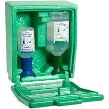 Bel-Art, Scienceware, 248805003, Eyewash-.2liter ph-Neutral+.9%Saline Covered Station