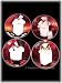4 Fat French Chef Plates