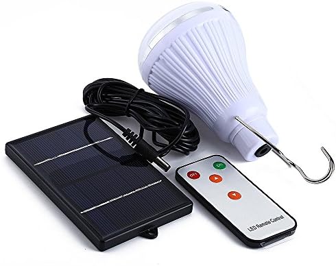 [NEW VERSION] COPARK Outdoor Solar Powered Led Bulb Portable 15W 130LM Energy Lamp Lighting for Hiking Fishing Camping Tent