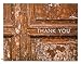 Note Card Cafe Thank You Cards with Off White Ivory Envelopes | 36 Pack | Rustic Thank You | Blank Inside, Glossy Finish | for Greeting Cards, Occasions, Birthdays, Gifts
