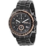 Fossil Men's CH2619 Black Stainless Steel Bracelet Black Analog Dial Chronograph Watch