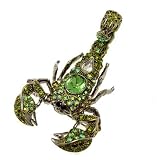 Acosta Jewellery - Peridot Green Swarovski Crystal Scorpion Brooch / Pendant