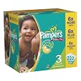 Pampers Baby Dry Diapers, Size 3, 222 Count