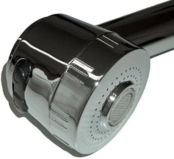 Küchenarmatur Profi mit herausziehbarer Brause Messing verchromt - kjhgfghhggh