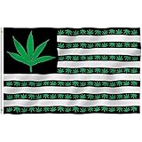 LARGE MARIJUANA USA FLAG, 3'x5'
