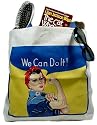Rosie the Riveter WW 2 womens Decor Canvas Tote Bag Purse