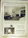 Harrods Advert Furniture Carpets Decorations Print 1918