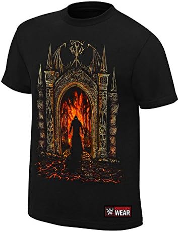 Official WWE Authentic Men's The Undertaker "Never Summon the Dead" T-Shirt Medium Black