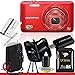 Olympus VG-160 Digital Camera (Red) 16GB Package 2