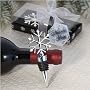 ELEGANT SNOWFLAKE STOPPER - ELEGANT SNOWFLAKE DESIGN WINE BOTTLE STOPPER FAVOR