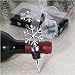 ELEGANT SNOWFLAKE STOPPER - ELEGANT SNOWFLAKE DESIGN WINE BOTTLE STOPPER FAVOR