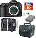 Canon EOS 50D 15.1MP Digital SLR Camera W/ Canon EF-S 17-85mm f/4-5.6 Image Stabilized USM SLR Lens W/ Canon BP511A 1390mAh Lithium Ion Battery Pack W/ Transcend TS8GSDHC6-S5W 8GB SDHC6 Memory Card with Card ReaderW/ Samsonite Digital Camera Gadget Bag (Black) W/ Clean & Scratch Free Kit