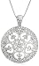 14k Choice of White or Yellow Gold Diamond Medallion Pendant (1/3 cttw, H-I Color, I1-I2 Clarity)