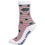 Florida Gators Ladies White St. Patrick's Day Crew Socks