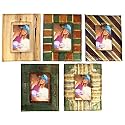 Assorted 5-pc. Natural Leaf Frame Set - 4x6"