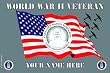 Air Force World War II Veteran Large Vehicle Bumper Sticker