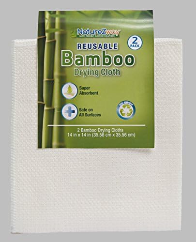 NatureZway Bamboo Cleaning Cloth, 2-pack