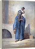 Box Canvas Print of Veiled Egyptian Woman, mid 19th century. from Heritage-Images