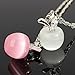 Opal Necklace Charminer Fashion Lady Silver Clear Opal Apple Necklace Pendant Girl Jewelry Gift