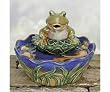 Frog in the Koi Pond Tabletop Water Fountain
