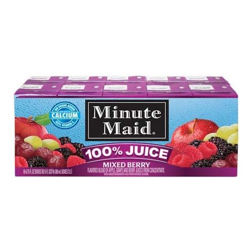 Minute Maid 100 Juice Mixed Berry 200 Ml Box 4 Pack