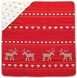 David Fussenegger デヴィッド フッセネガー JUWEL HOODED BLANKET 80×80 ジュエル フード ブランケット [ MOOSE&HERATS(RED) ]