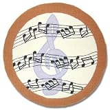 Patch Magic Music Round Rug, 36-Inch Diameter