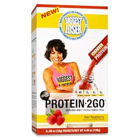 DESIGNER WHEY The Biggest Loser Protein 2GO Pak, Red Raspberry, 8-Count (Pack of 6)
